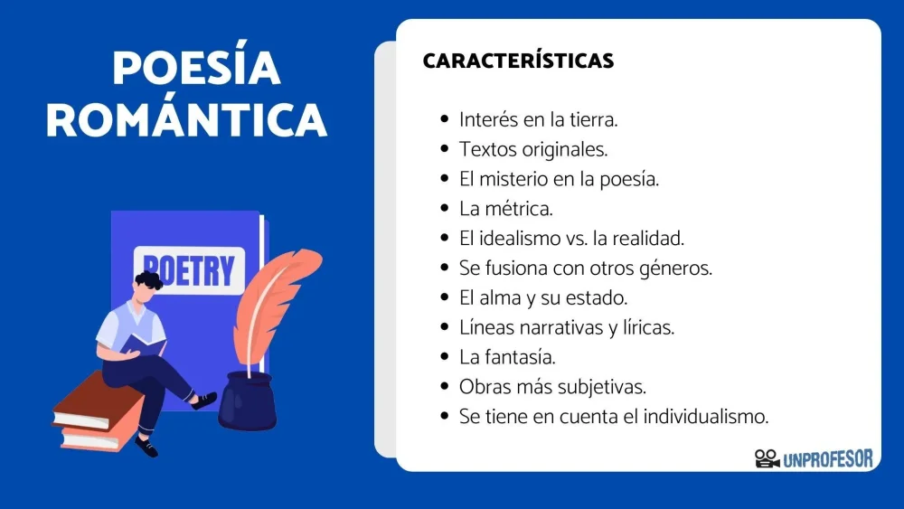 Características del Romanticismo en su Poesía