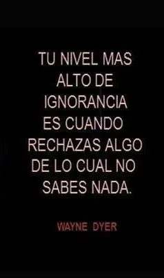 De espectador a ignorante la realidad de no saber nada
