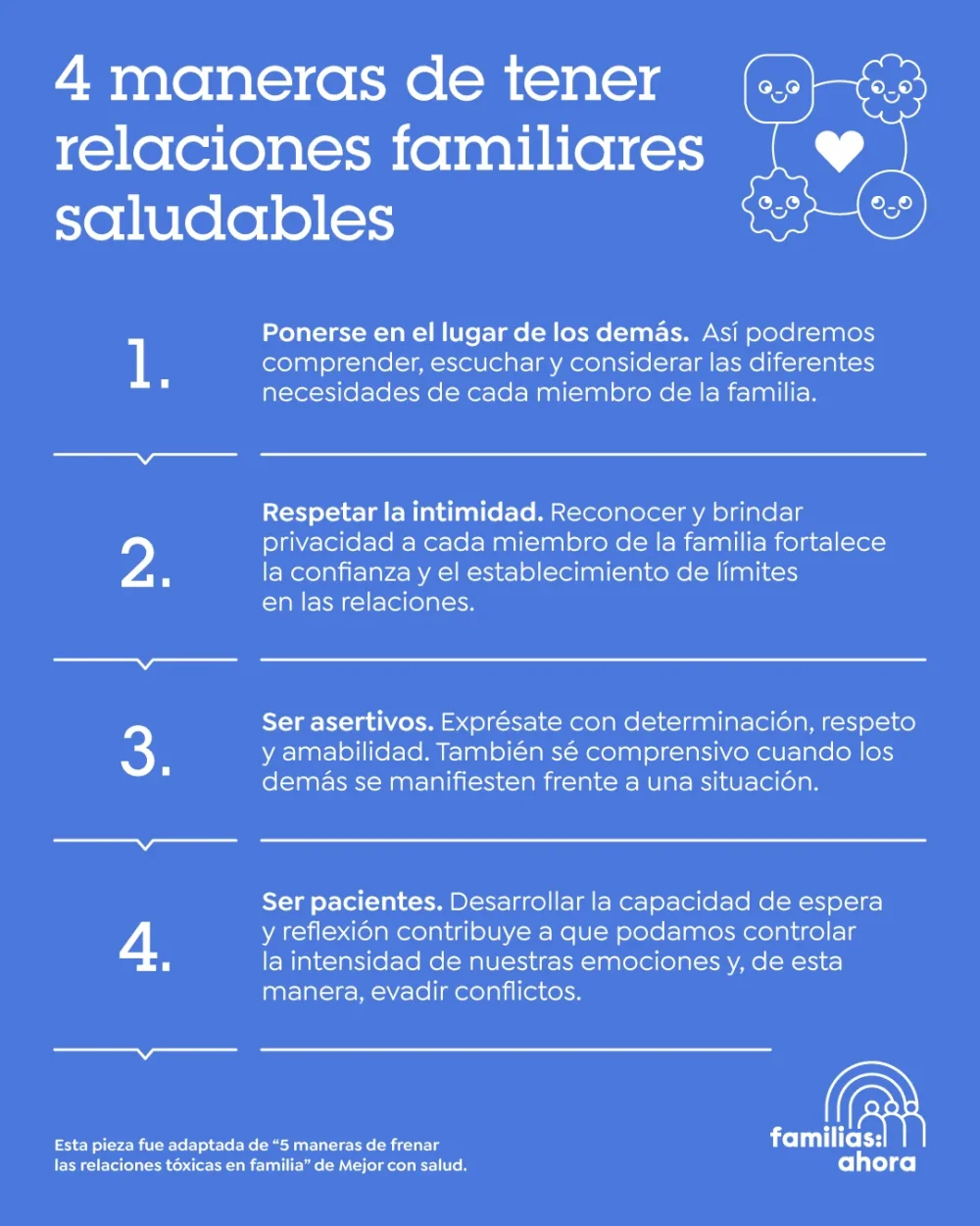 Consejos para una relación saludable en acogimiento familiar