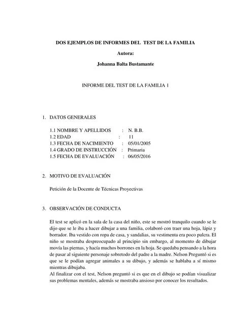 Resultados del test de la familia ¡Todo lo que necesitas!