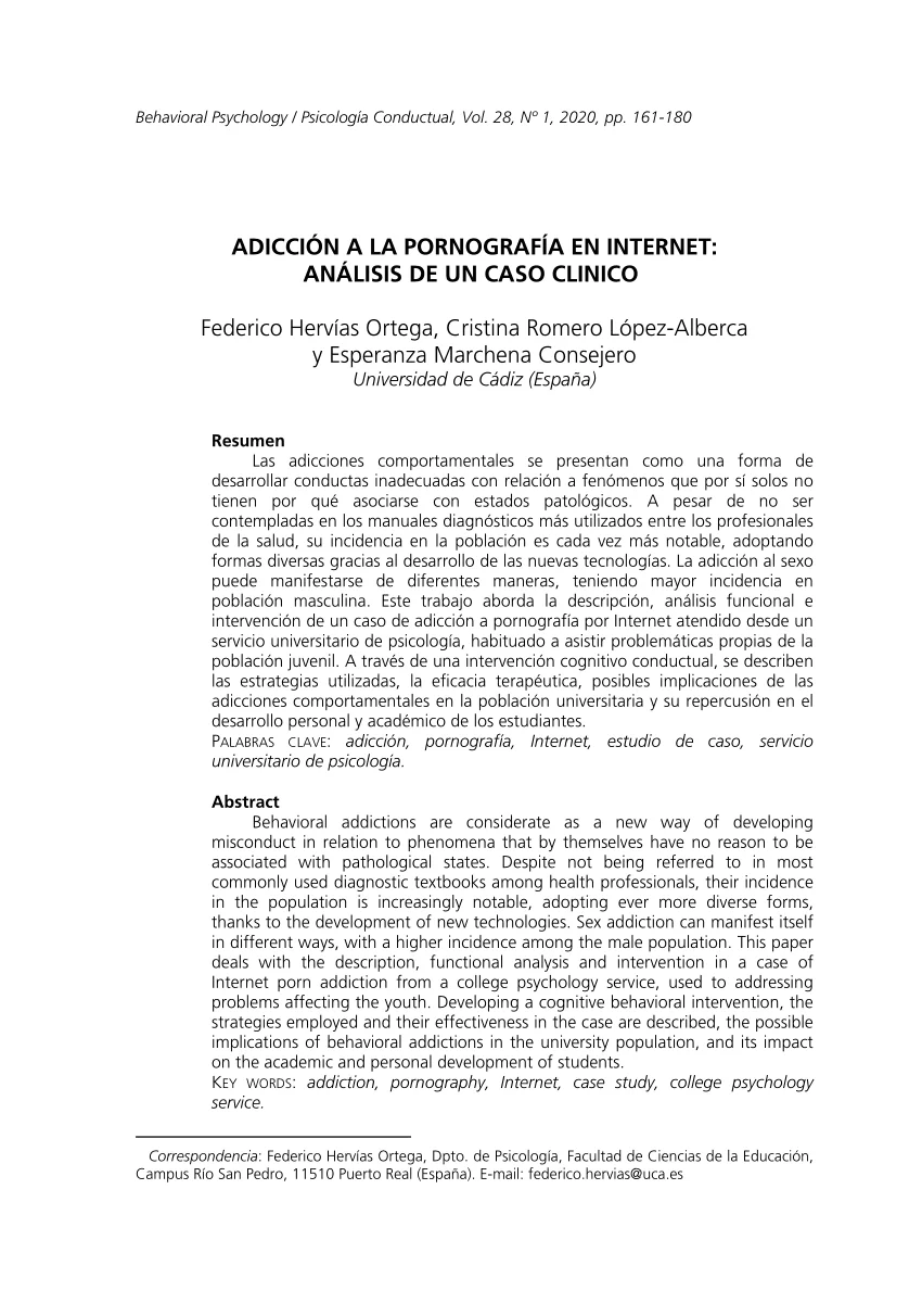 Adicciones sexuales en Internet Un análisis conciso