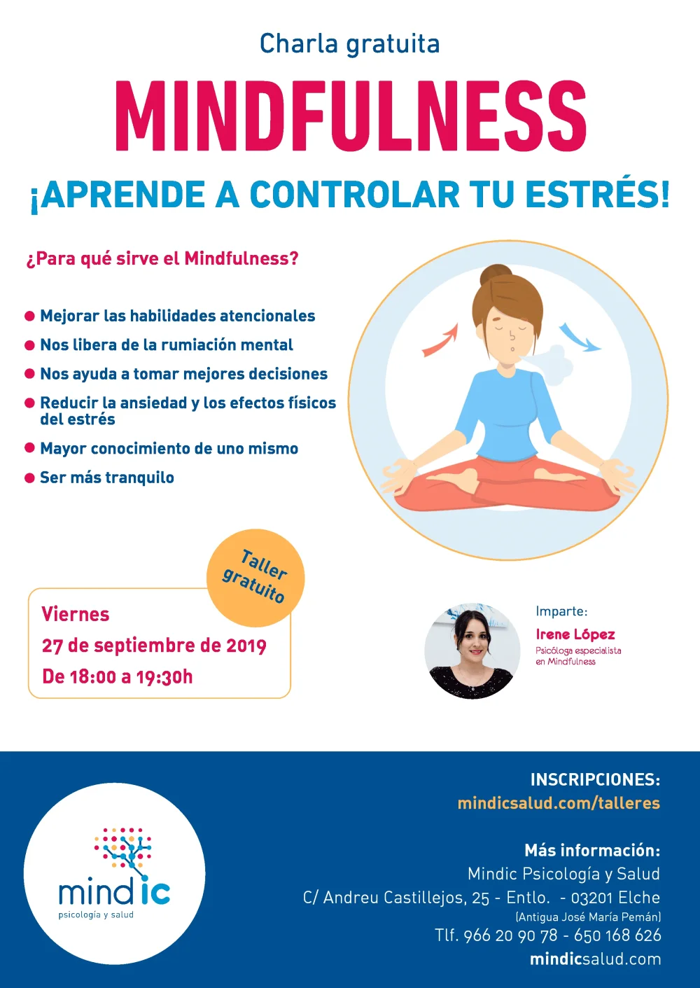 Terapia de mindfulness control del estrés laboral