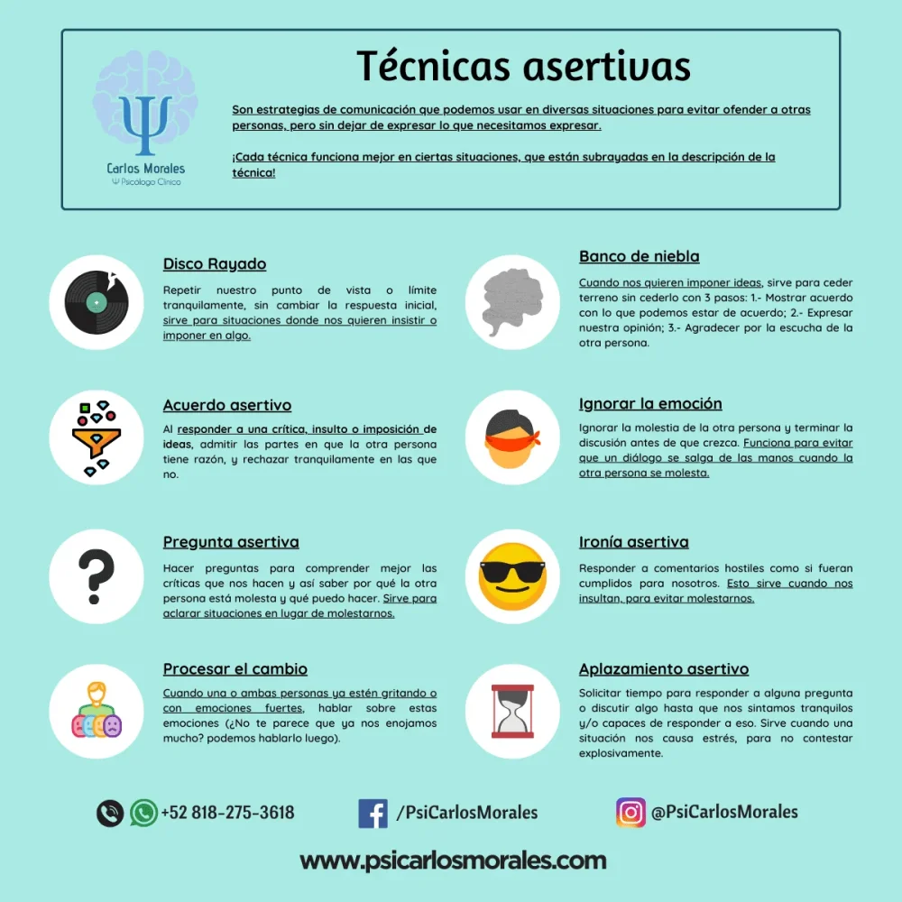 Análisis de la ayuda en problemas de asertividad