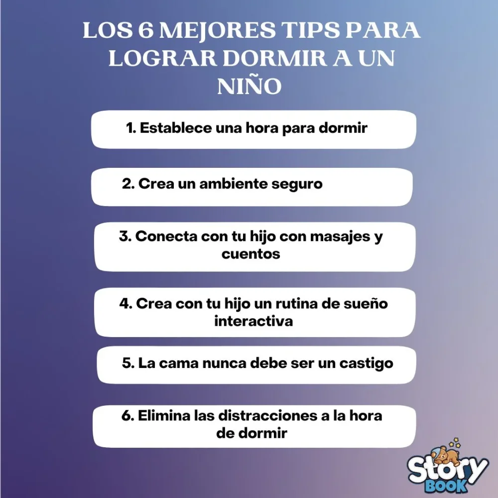 Tips para ayudar a tu hijo de 9 años a dormir
