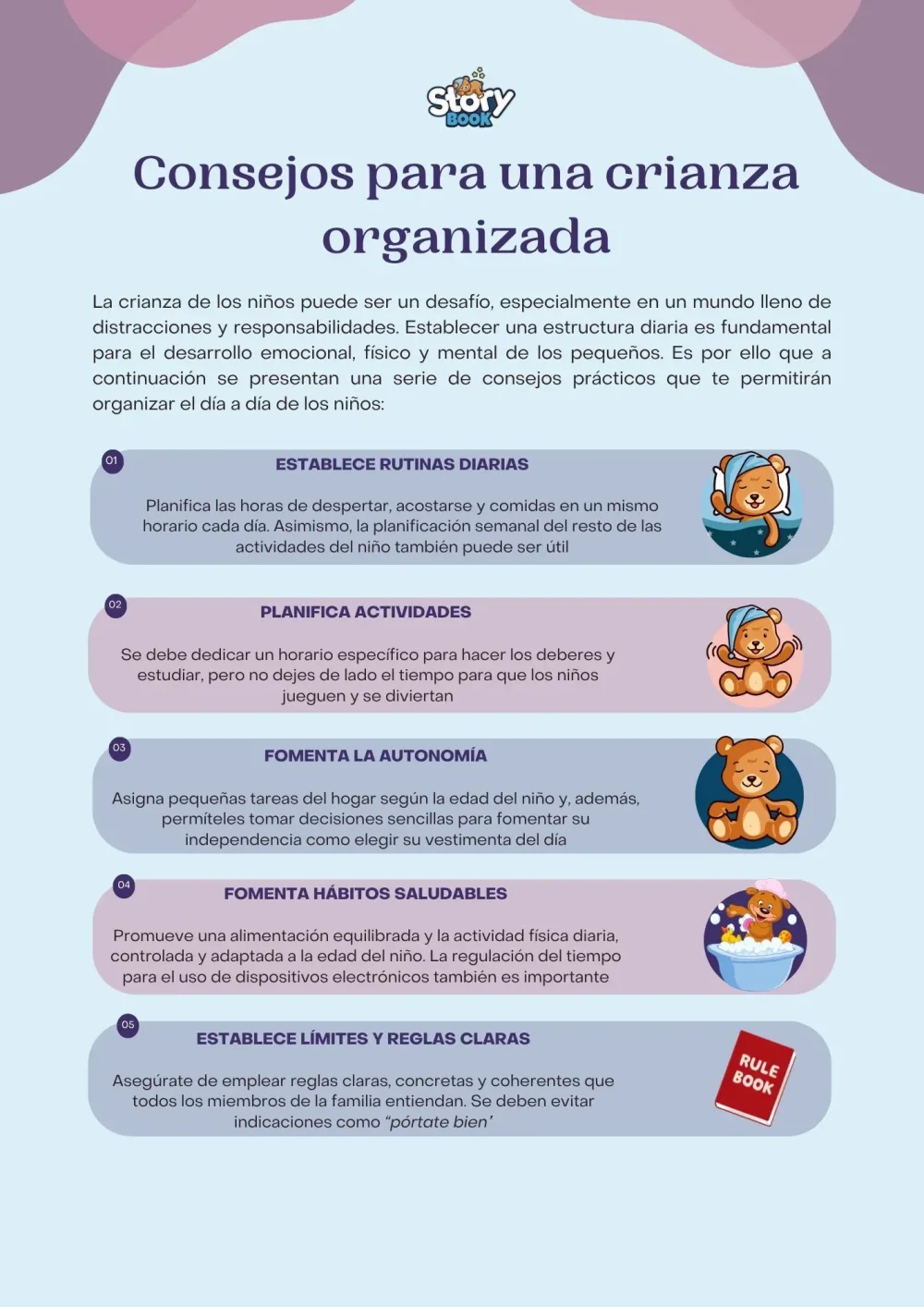 Claves para establecer rutinas en la crianza