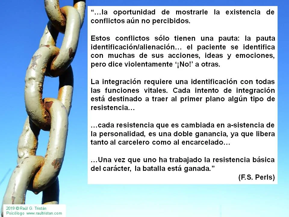 Optimización de la integración en terapia gestalt