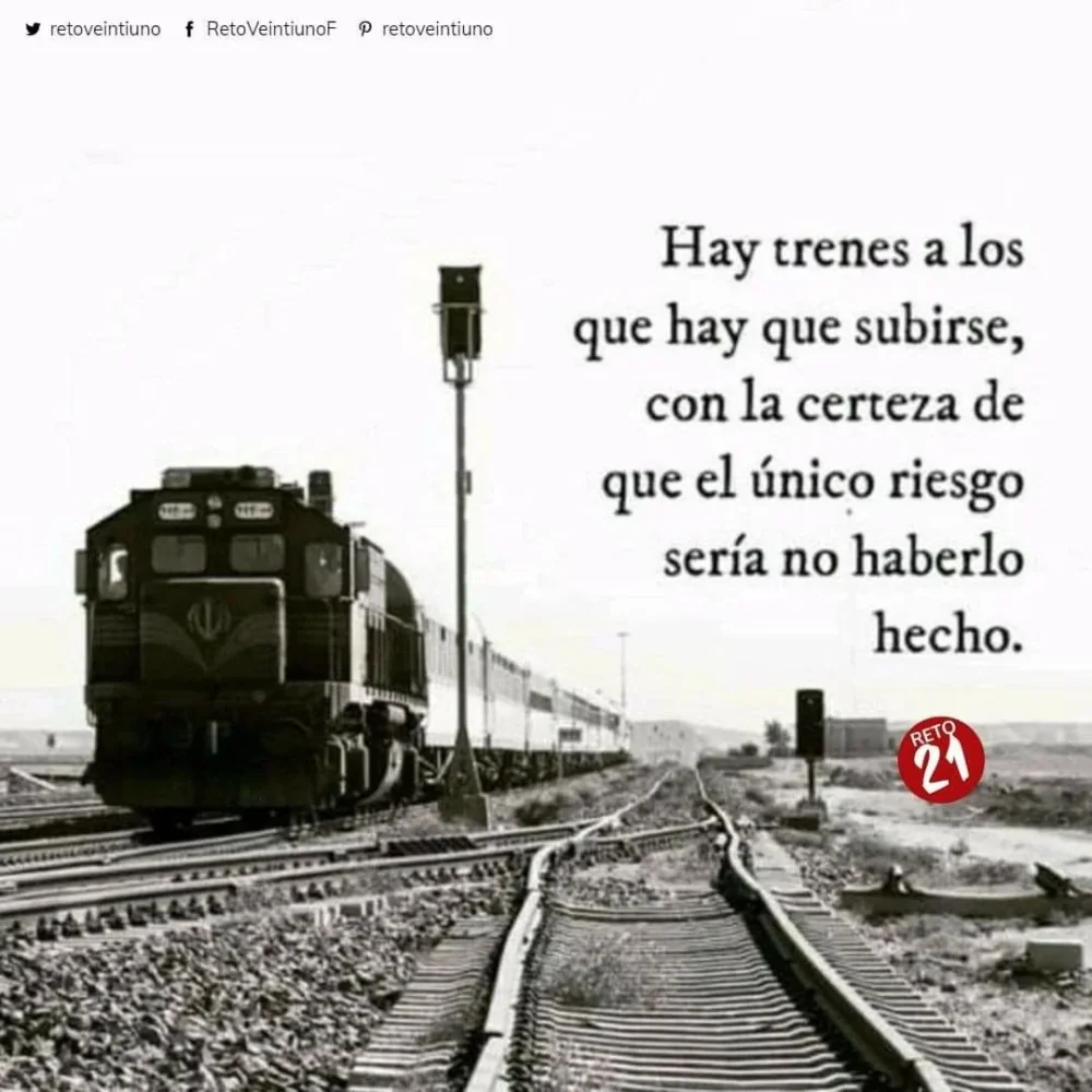 Frases motivadoras de trenes Inspiración breve y poderosa