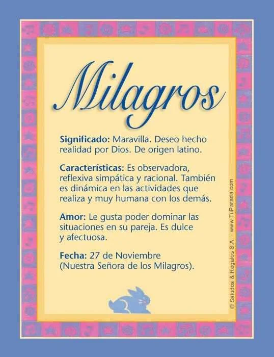 Milagro de Vida Descubriendo el Nombre Perfecto
