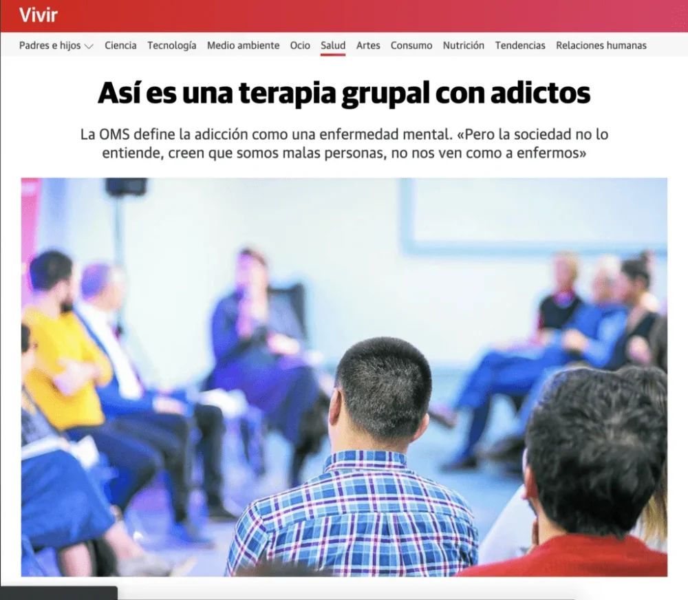 Terapia grupal para adicción a sustancias