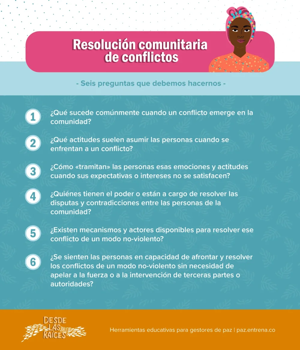 Mejora de técnicas para resolver conflictos comunitarios