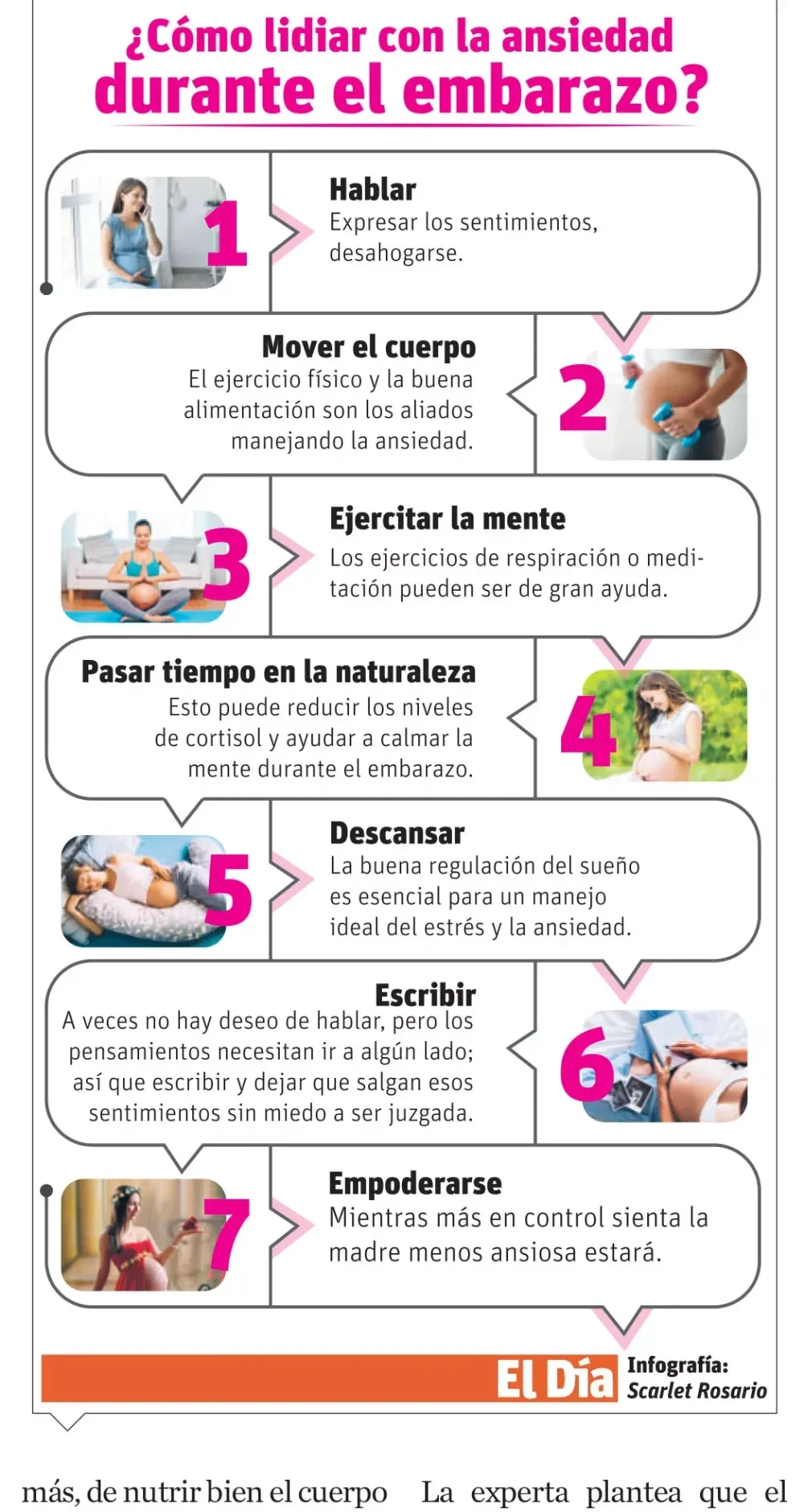 Manejo de ansiedad durante embarazo