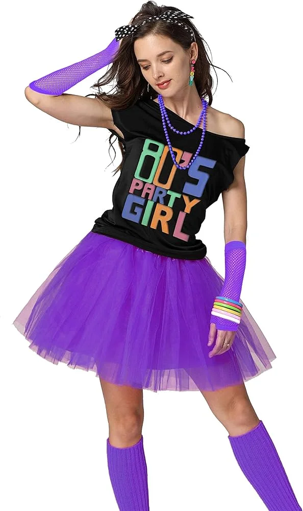 Disfraz Fiesta de los 80 Look Retro Perfecto
