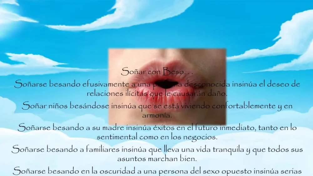 El significado de los sueños Beso y sabueso