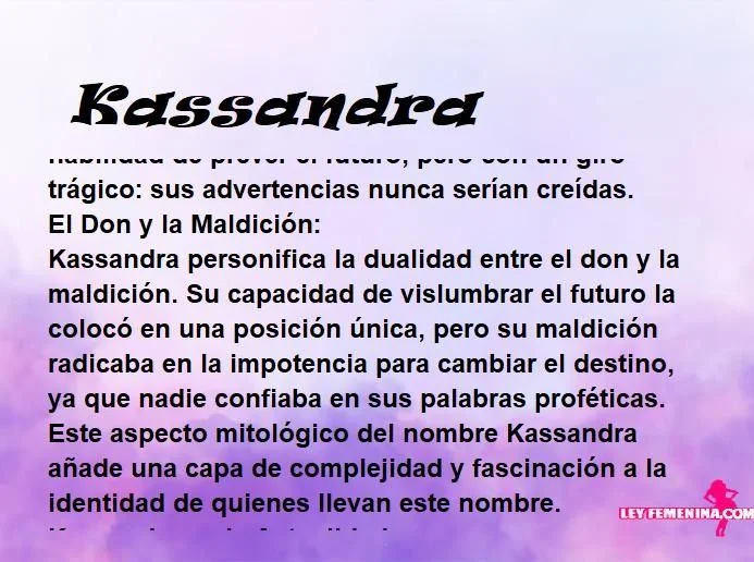 Kassandra origen y simbolismo