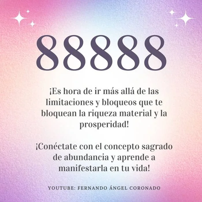 Significado espiritual del número 88888