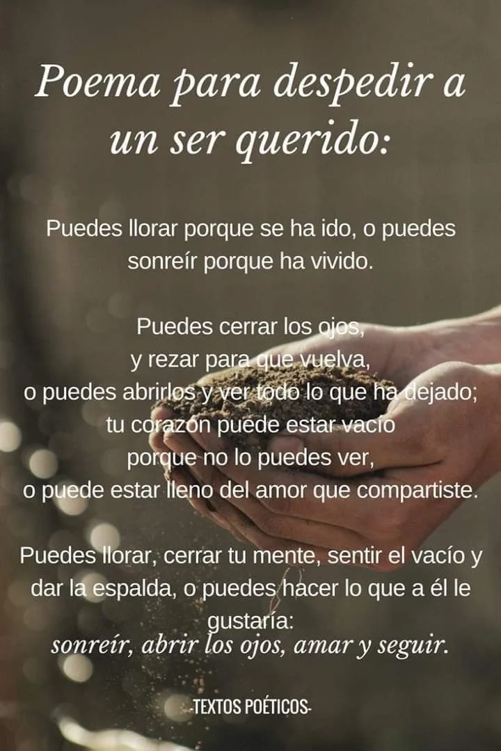 Frases conmovedoras para despedir a un ser querido