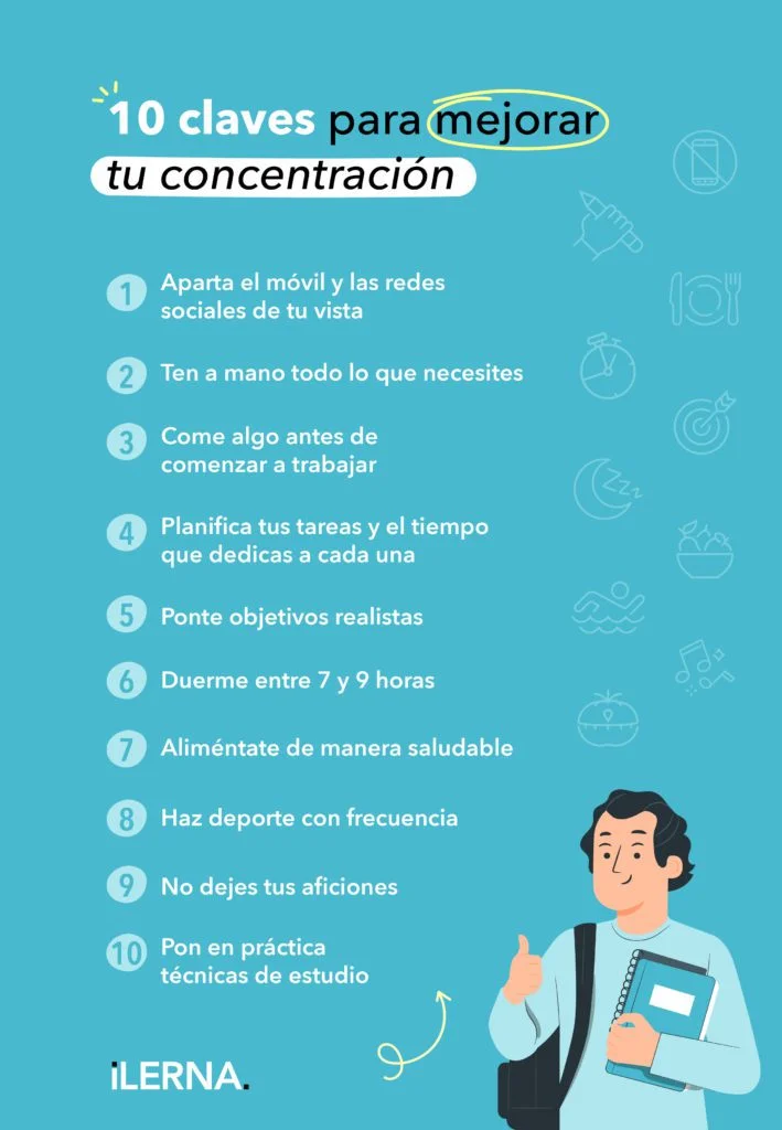 Consejos para mejorar concentración al estudiar