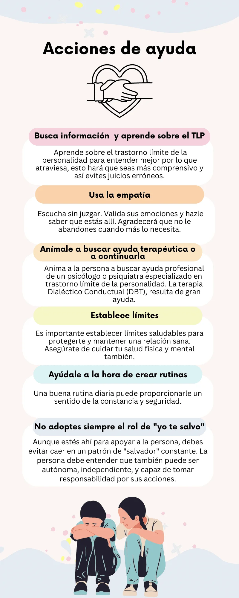 Cosas que no debes decir a alguien con TLP