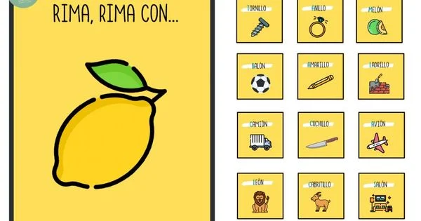 Frescor cítrico Encuentra la palabra que rime con limón