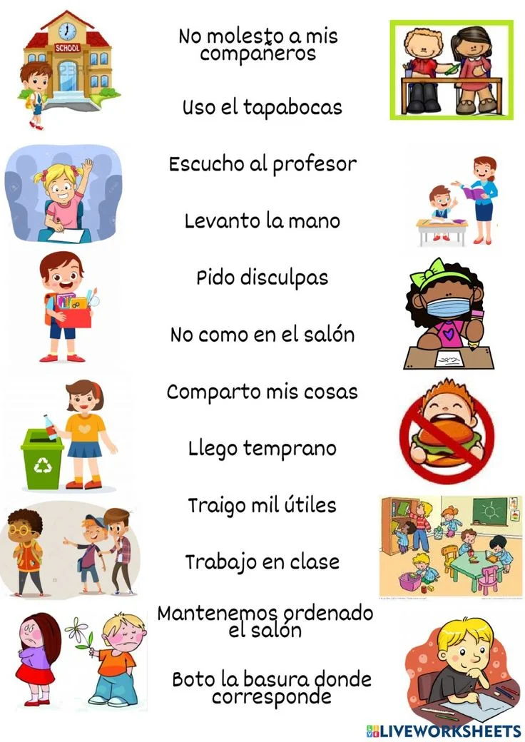 Reglas efectivas para el salón de clases infantil