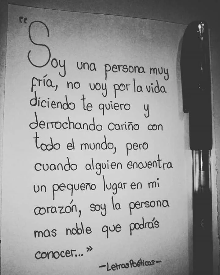 Detectar el amor en una persona fría
