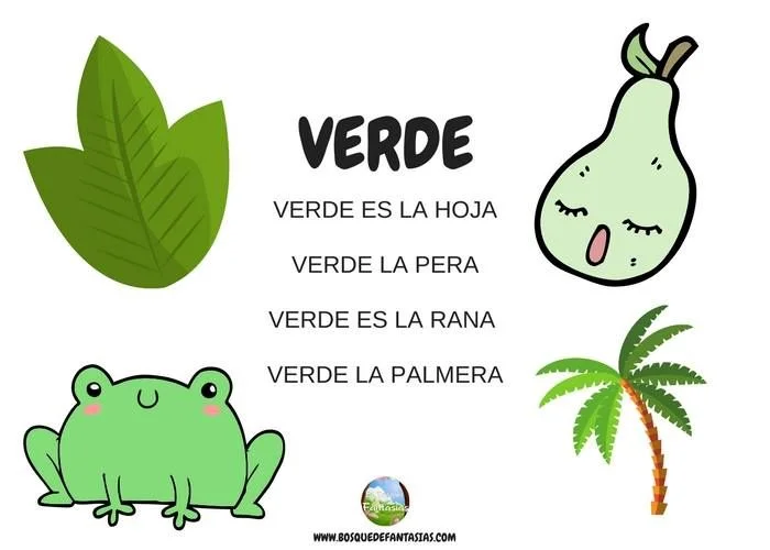 Diversión verde rimas graciosas en la naturaleza