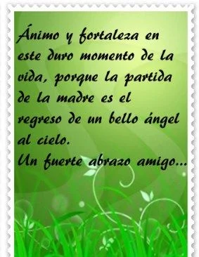 Frases de consuelo para madre fallecida
