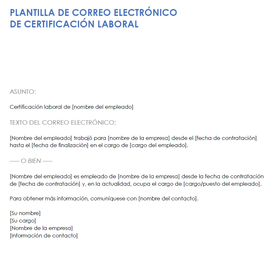 Redactar una constancia laboral de forma eficiente