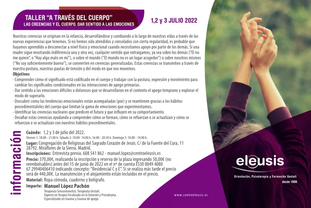 Explorando la terapia gestalt a través del cuerpo