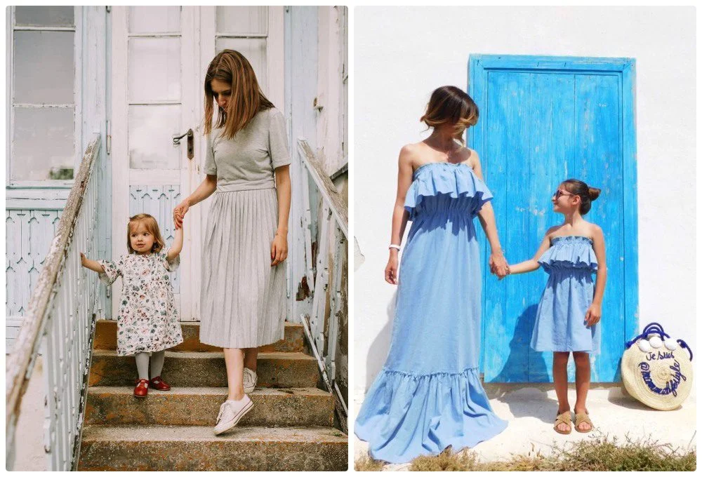 Vestidos madre e hija mismo estilo para dos generaciones