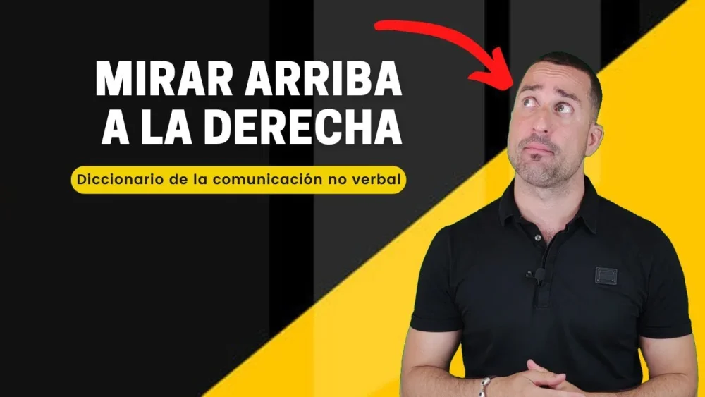 Mirar hacia arriba a la derecha su significado