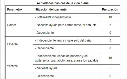 La escala de Barthel Medición concisa y optimizada