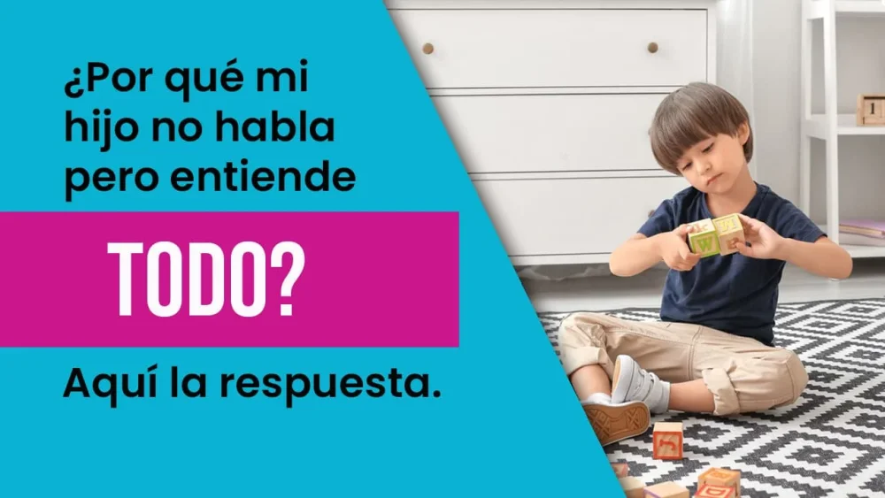 Niño de 2 años entiende todo pero no habla