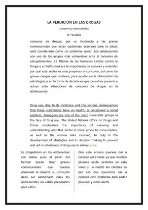 Ensayo crítico sobre las drogas