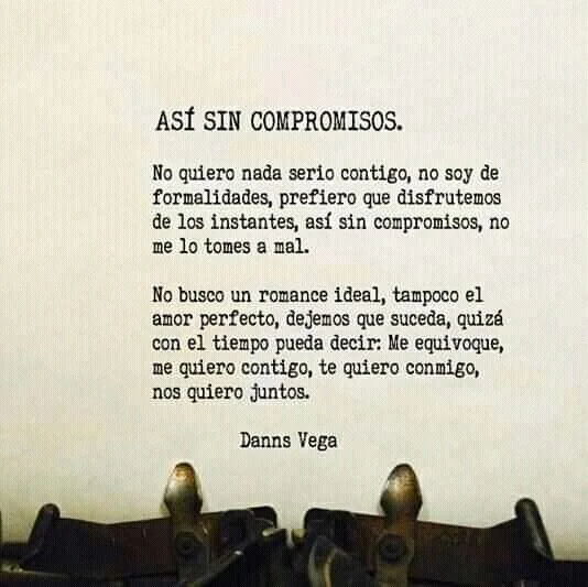 Amor sin compromiso Cuando alguien te quiere pero no contigo