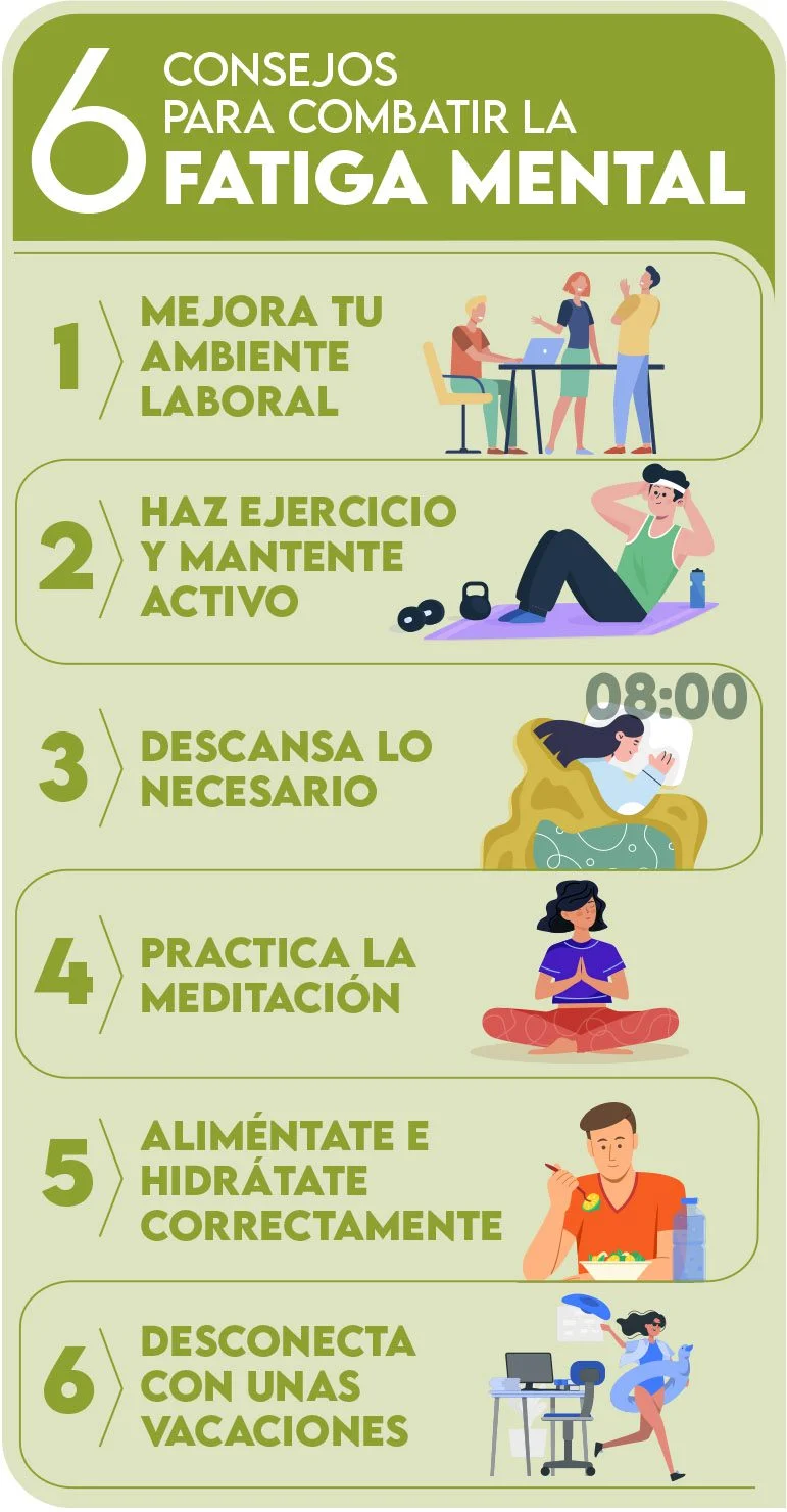 Consejos para combatir el cansancio y recuperar energía