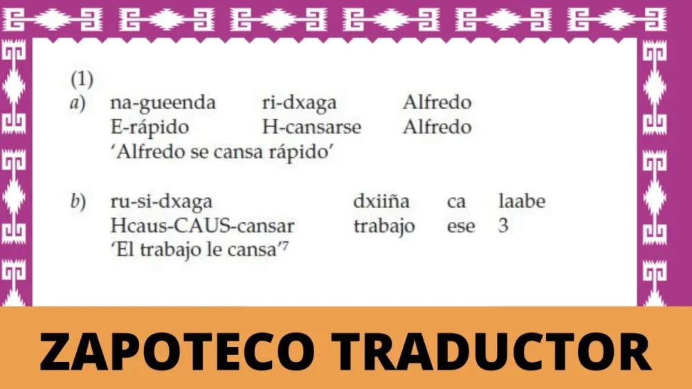 Traductor español-zapoteco del Istmo