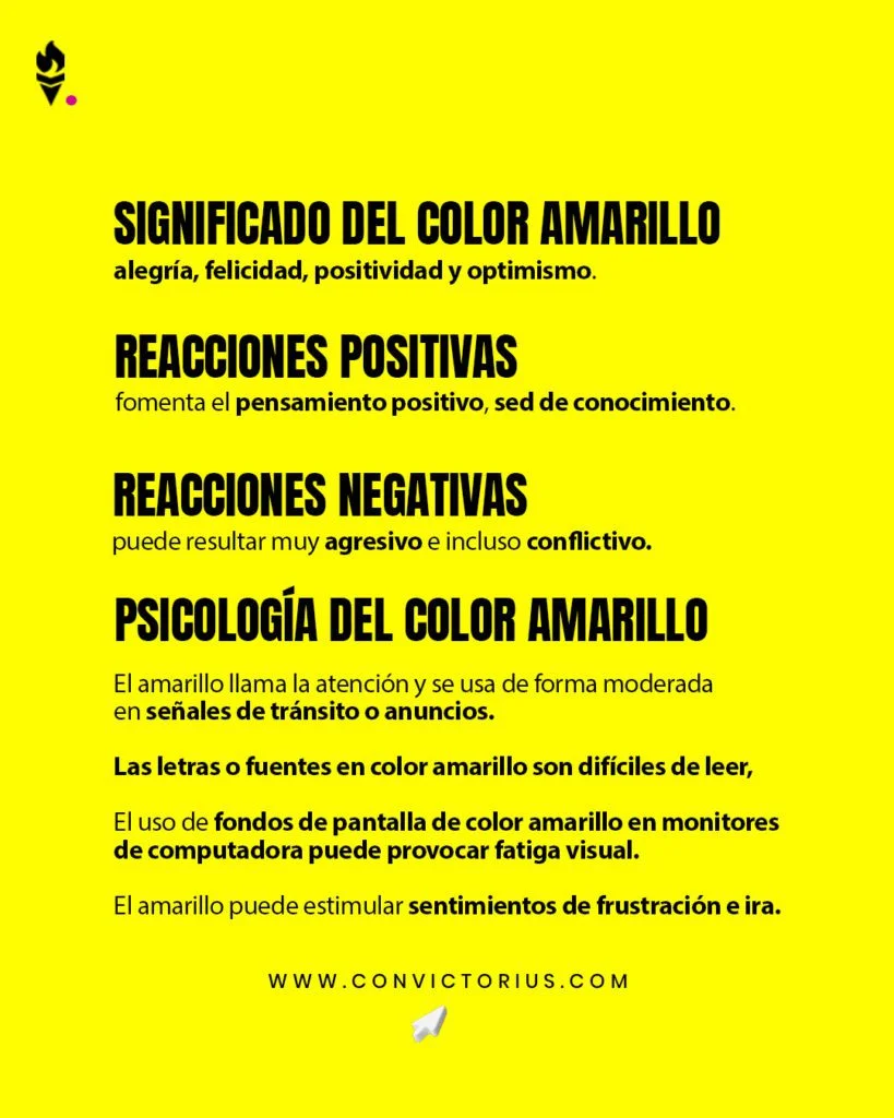 El impacto del amarillo fuerte en psicología y diseño