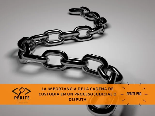 Importancia de la Cadena de Custodia Análisis Conciso