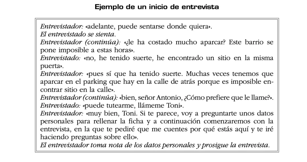 Preguntas clave en entrevista psicológica clínica Ejemplo de caso