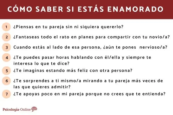 Test para descubrir si estás enamorado