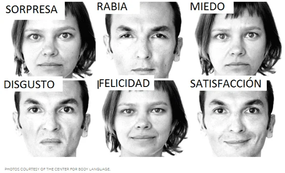 El rostro de las emociones descubre cómo leerlas
