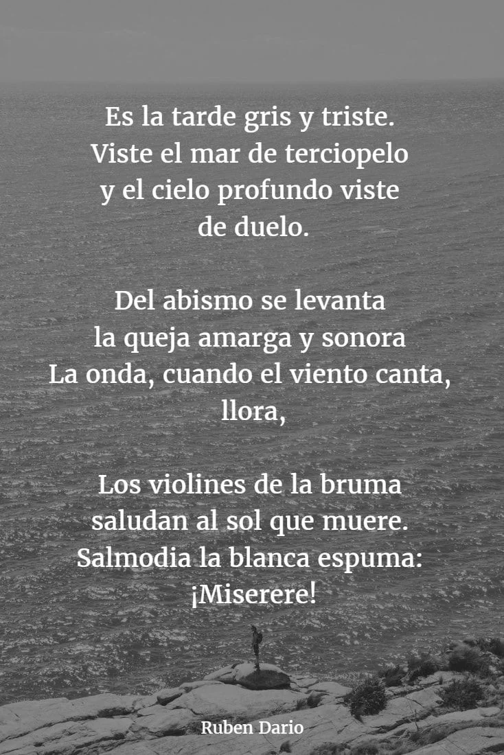 Poemas de desamor por Rubén Darío