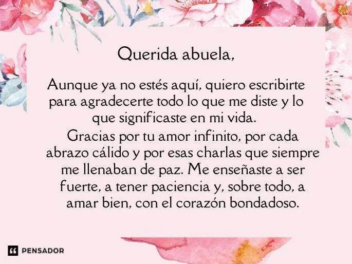 Reflexiones de Mi Abuela Fallecida