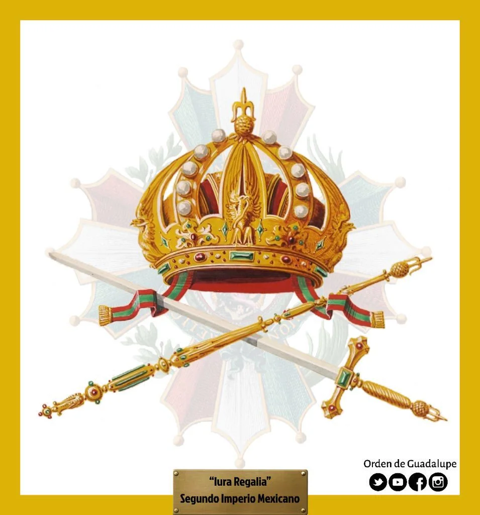 Insignias emblemáticas de Iturbide en su coronación