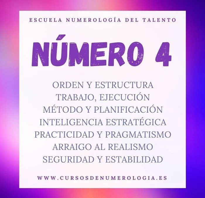 El significado del número 4