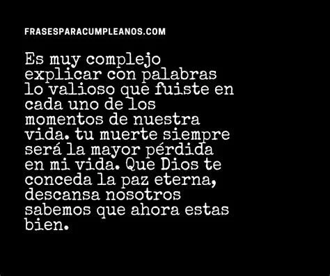 Frases de aniversario de fallecimiento Homenaje en palabras