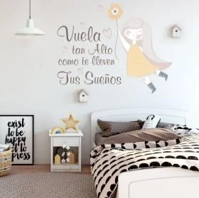 Frases inspiradoras para habitaciones de adolescentes