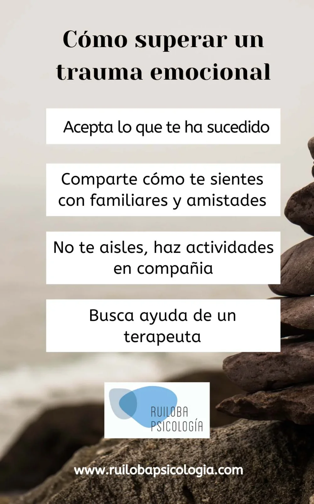 Superando traumas con un psicólogo