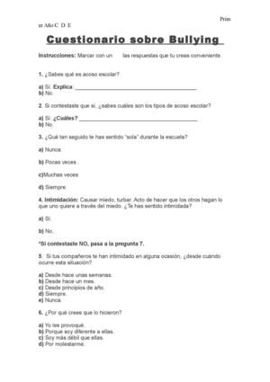15 Preguntas sobre el Bullying Respuestas Concisas